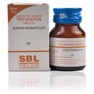 SBL Aurum Muriaticum 6X Tablet 25 gm