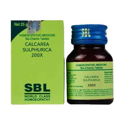 SBL Calcarea Sulphurica 200X Tablet 25 gm