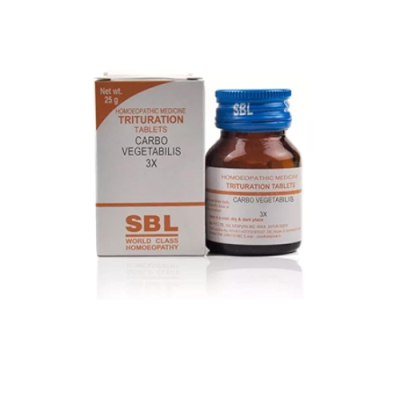 SBL Carbo Vegetabilis 3X Tablet 25 gm