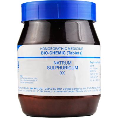 SBL Natrum Sulphuricum 3X Tablet 450 gm