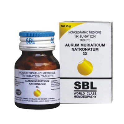SBL Aurum Muriaticum Natronatum 3X Tablet 25 gm