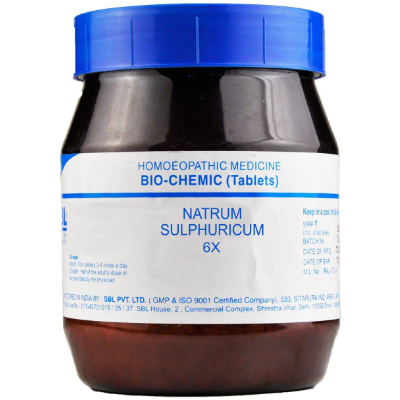 SBL Natrum Sulphuricum 6X Tablet 450 gm