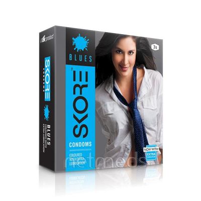 Skore Blues with Xtra Lubrication 3's (Pack of 5)