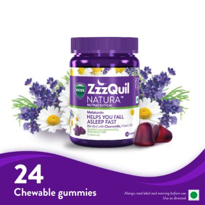 Vicks ZZZQuil Natura Chewable Gummies 24's