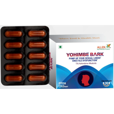 Allen Nutraceutical Yohimbe Bark 450 mg Capsule 30's